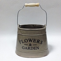 Кашпо "Flovers Garden" коричневый 16х14см
